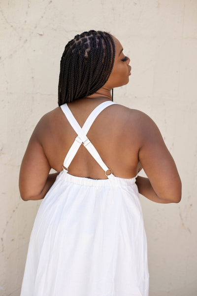 Detailed Open Back Maxi Dress